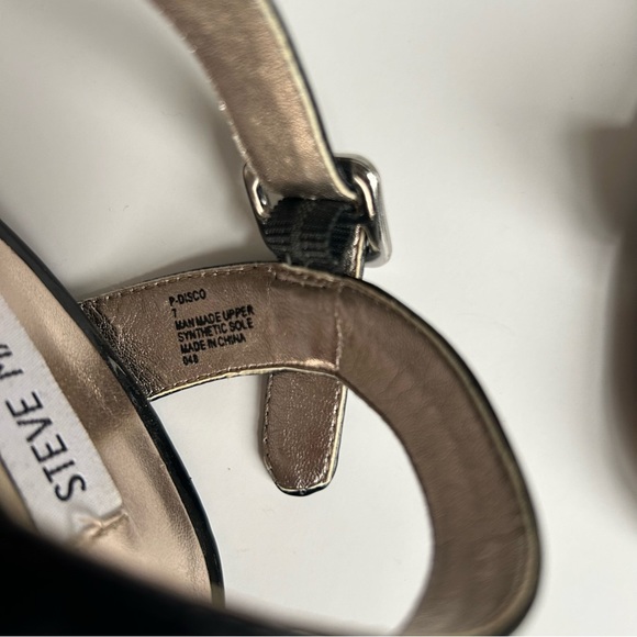 Slightly Used | Steve Madden | Black Strap Heels | Size 7 - Picture 8 of 9